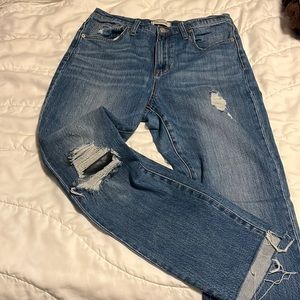 Madewell Slim boyfriend cropped jeans